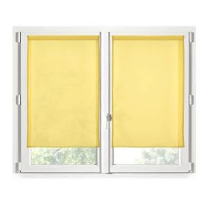 Rideaux - Monna - Voile - 70 X 200 Cm - Jaune - 100% Polyester - Neuf