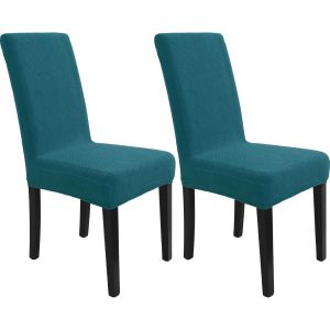 ERSHI-Housse De Chaise 2 Pieces, Extensible Housse De Chaise Salle À Manger, Protection Chaise Housse Moderne Universel, Protege H[293] - Neuf
