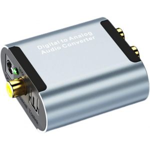 1 Ensemble De Convertisseurs Audio Adaptateur Audio À Réglage De Volume Numérique Convertisseur Coaxial À Fibre Optique Convertisseur De Sortie À Fibre Optique Adaptateur - Neuf