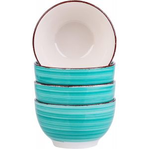 S&eacute;rie Bella,Bols &Agrave; C&eacute;r&eacute;ales En Porcelaine 4 Pi&egrave;ces,Grande Capacit&eacute; 750 Ml,Ramen,Fruit,Salade,Petit D&eacute;jeuner - Neuf