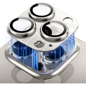 KAL-Cam&eacute;ra Arri&egrave;re Protecteur Compatible Avec Iphone 16 Pro/Iphone 16 Pro Max, [Anti-Rayures] Verre Tremp&eacute; Cam&eacute;ra Lentille Coque, Protection &Eacute;cran Pour Iphone 16 Pro/Iphone 16 Pro Max-Gris - Neuf