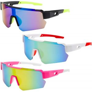 Lunettes De Soleil De Vélo, Lunettes De Soleil Polarisées, Lunettes De Soleil De Sport Pour Hommes Et Femmes, Protection Uv400, Lunettes De Protection, Lunettes Rapides De Sport En Plein Air[Z1288] - Neuf