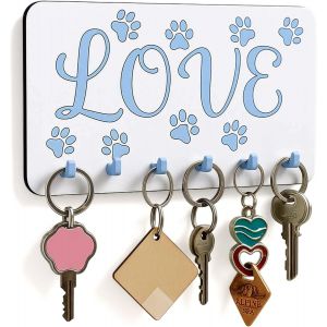 Utigh-Porte Clef Mural Avec 6 Crochets En Bois Boite A Clef Decorative Boite A Clefs Murale Support Clef Mural Porte Clef Mural Bois - Neuf