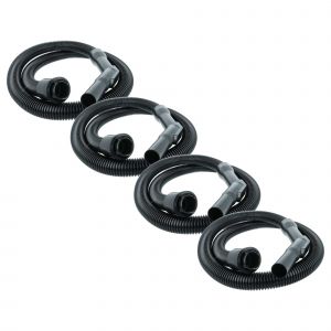 vhbw 4x Tuyau compatible avec Nilfisk GM400 Key Account, GM400 Gold, GM400 Bronze aspirateurs - 2,13 m, poign&eacute;e, avec raccord circulaire 32mm - Neuf