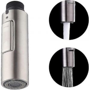 Bec de robinet de cuisine de rechange pour douchette, t&ecirc;te de robinet universelle amovible G1/2 en acier inoxydable bross&eacute; SUS304 PFS200-BS - Neuf