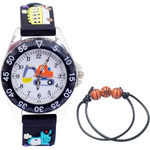 Kalanka-Montre Pour Enfants Garçon Fille, 3atm Étanche Montre Mouvement À Quartz Montre Bracelet En Silicone Pour Filles Et Garçons De 3 Ans À 10 Ans - Neuf