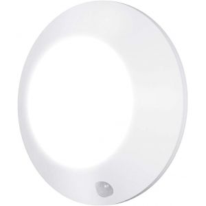KAL-Plafonnier Led À Détecteur De Mouvement Sans Fil À Piles Salle De Bain Eclairage Lampe De Plafond Pour Escalier, Couloir, Garde-Manger, Entrée, 250 Lumens, 12,7 Cm, Blanc - Neuf