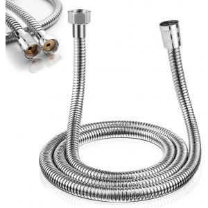 KGABERY-1.5M Tuyau De Douche,Flexible De Douche Universel,Flexible Douchette,Flexibles De Douche,Raccord Fileté Universel G1/2 Pouces,Avec Joints D'Étanchéité,Adaptable À Toutes Les Douchettes - Neuf