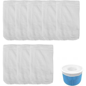 8 pi&egrave;ces Chaussette Skimmer Piscine,Chaussettes Skimmer s,Filtre Piscine pour D&eacute;bris,Pollen et &Eacute;cume,Accessoires de Filtration Fine (Blanc) - Neuf