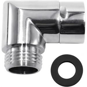 Adaptateur 135°de Pommeau de Douche Douchette à Main de Salle Antirouille Adaptateur de Coude de Douche pour Douchette Connexion de Bras - Neuf