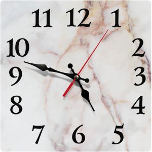 TZF-Grande horloge murale pour chambre à coucher u2013 Art abstrait moderne, silencieux, sans tic-tac, design simple et élégant, fonctionne à piles pour salon, cuisine, bureau, école 0511 - Neuf