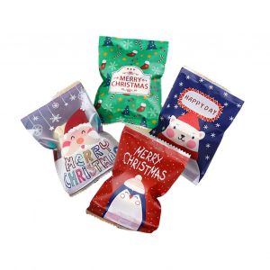 Gardenne de No&euml;l Sacs de Bonhomme de neige de Bonbons Sacs de Bonbons de No&euml;l Party Favor Pack de qualit&eacute; Alimentaire EVA Traiter Snack Divers Mod&egrave;les lot de 100Pcs - Neuf