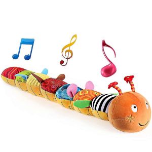 Jouets Pour B&eacute;b&eacute;, Chenille Musicale, Peluches Pour Tout-Petits, Pour La Maternelle, &Agrave; Partir De 3, 6 Et 12 Mois - Neuf