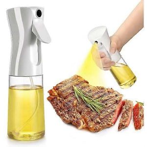 Paquet de 2 Olje Spray Flaska Svart & Vit huile de cuisine domestique vaporisateur 300ML flacon pulvérisateur en verre - Neuf