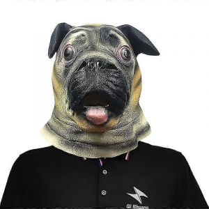 Masque de chien harpie,couvre-chef en latex Shar Pei,masque mignon d'Halloween,masque en latex - Neuf