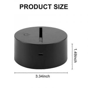 Lot De 6 Bases De Lampe Led 3d À 16 Couleurs,Base Décorative Pour Acrylique Et Résine - Neuf