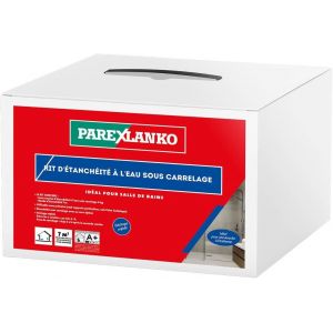 VornixorSarlshopPAREXLANKO - Kit d'&eacute;tanch&eacute;it&eacute; &agrave; l&iquest;eau sous carrelage -Sous-couche d'&eacute;tanch&eacute;it&eacute; et bande d'&eacute;tanch&eacute;it&eacute; - Id&eacute;al pour salle de bains et douche &agrave; l'italienne - S&eacute;chage rapide- Sans primair - Neuf