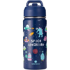 Shiba-Bouteille D'eau Pour Enfant Avec Paille - Gourde Isotherme 500 Ml - Thermique - Conçu Pour L'école, Le Jardin D'enfants Et L[2 - Neuf