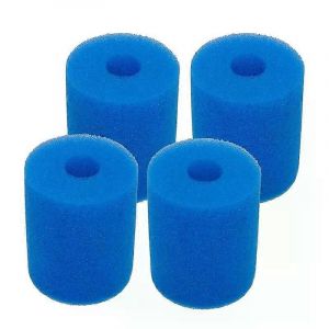 Paquet de 4 éponges de cartouche de filtre de piscine pour outil de nettoyage de spa lavable réutilisable de type H pour filtre éponge In-Tex de type H - Neuf