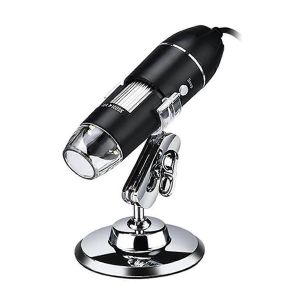 Microscope 1600X 8 LED, Zoom Numérique, USB, Appareil-photo de Microscope 3in1 - Neuf
