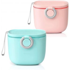 R&eacute;cipient De Lait Pour Nourrissons, 2pcs Distributeur De Lait En Poudre De Voyage R&eacute;cipient De Lait En Poudre - Neuf