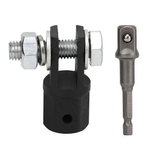 Adaptateur de cric à ciseaux pour voiture 1/2 pouce, adaptateur de perceuse à douille pour cric à ciseaux pour anneau ou ciseaux à double trou J - Neuf