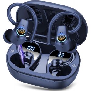 &Eacute;couteurs De Sport Bluetooth 5.3 Sans Fil Avec 4 Microns, &Eacute;couteurs Intra-Auriculaires 2024, R&eacute;duction Du Bruit, Double Led, Basses Profondes, &Eacute;tanch&eacute;it&eacute; Ip7, Pour Le Travail, L'&Eacute;tude, Le Sport - Neuf