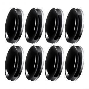 Rideau de douche Clips avec 18 Magn&eacute;tique Poids, 8 Pack Noir, &agrave; compter de la Garde-boue pour faciliter l'Installation de salle de Bain - Neuf