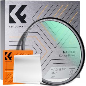 Filtre UV Magn&eacute;tique 77mm Filtre de Protection et Chiffon Imperm&eacute;able Anti des Rayures L&eacute;ger HD Nano-Rev&ecirc;tements de 28 Couches - Neuf