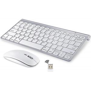 Clavier et souris sans fil pour Apple Imac,Windows ou Android (2.4g sans fil) - Neuf