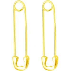 Chenquansarl-Argent Sterling 2cm 3cm Coeur Trombone &Eacute;pingle De S&eacute;curit&eacute; Cerceau Boucles D'oreilles Manchette (Or, 3cm) - Neuf