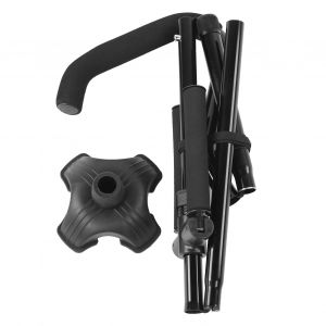 Canne De Marche Multifonction A Quatre Pattes En Alliage D'aluminium Pour Personnes Agees, Extensible Et Reglable - Neuf