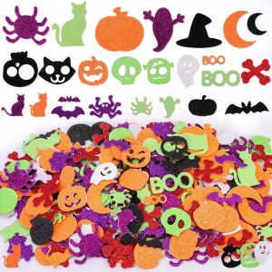 Kalanka-500pcs Briller Halloween Autocollants Araignée Citrouille Crâne Fantôme Sorcière Enfants Stickers Pour Halloween Décoration Enfants Scrapbooking - Neuf