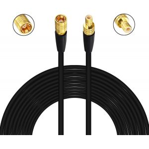 Adaptateur d'antenne Radio Satellite SMB mâle vers SMB Femelle,câble d'extension RG174,câble coaxial Compatible avec Sirius XM,récepteur stéréo d'autoradio (5 M) - Neuf