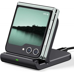 Cmjaagur-Chargeur Induction Pour Samsung Galaxy Z Flip 6, Chargeur Sans Fil Pour Galaxy Z Flip 5/4/3, Motorola Razr 50/Ultra/40/Ultra, 501s (Pliable)[M595] - Neuf