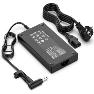 Chargeur HP 200W 10.3A Ordinateur Portable Compatible Adaptateur avec HP Pavilion Gaming 15 16 17, Omen 15 17, ZBook Fury Create Studio Power 15 17 G3 G4 G5 G6 G8,737737-001 737757-001(4.5 * 3.0mm) - Neuf