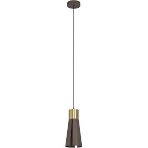 Subzonal-Suspension Luminaire Led Losalomas, Lustre Chambre &Eacute;l&eacute;gant, Plafonnier Salon Ou Salle &Agrave; Manger En M&eacute;tal Moka Et Laiton, Blanc Chaud, Douille Gu10 - Neuf
