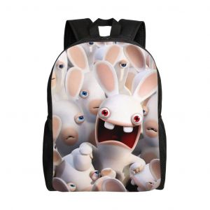 Sac d'école Lapins Crétins, sac à dos de dessin animé, sac tendance pour garçons, sac d'école, sac à dos de voyage - HXN905 - Neuf