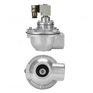 Electrovanne a impulsion electromagnetique a 2 voies G1-1/2"" a angle droit, electrovanne a impulsion magnetique DMF-Z-40 DC 12 V - Neuf