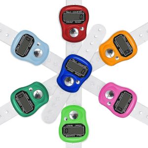Compteur De Doigts Électronique,Paquet De 7 Réinitialisable 5 Chiffres Lcd Affichage Numérique Électronique Compteur De Comptage De La Main - Neuf