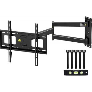Support Mural D'Angle Pour Tv De 26 À 65"", Extension Lisse De 84 Cm, Inc Ble, Peut Supporter 45 Kg, Vesa 400 X 400 Mm - Neuf