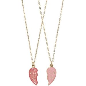 Kal-Draeger - Lot De 2 Colliers Best Friends A Partager Soeurs - Une Moitié De Coeur Sur Chaque Collier - Bijoux Fantaisie - Collier D'amitié Pour 2 Et Partager Vos Sentiments - Neuf