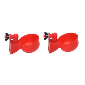 Lot De 2 Abreuvoirs Automatiques Pour Poules, En Plastique, Faciles A Nettoyer, Sans Bpa, Capacite 1,5 L, Fixation Universelle - Neuf