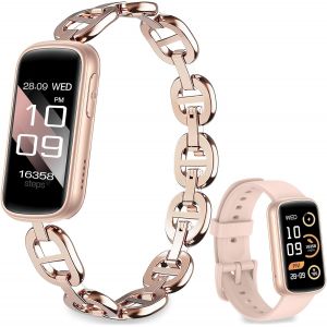 Montre Connect&eacute;e Femme (Appels BLE5.3), 1,47"" Smartwatch Femme avec 130+ Sports, Physiologie F&eacute;minine, SpO2 Sommeil Cardiofr&eacute;quencem&egrave;tre, Notifications, IP68 Smart Watches pour Android iOS - Neuf