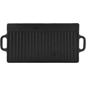 Subzonal-Po&ecirc;le &Agrave; Griller, Po&ecirc;le &Agrave; Griller En Fonte Antiadh&eacute;sive Stri&eacute;e Et Plate &Agrave; Double Face Plaque De Cuisson Ustensiles De Cuisson - Neuf