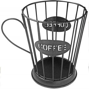 Panier À Capsules De Café,Panier De Rangement Pour Capsules,Organisateur Dosettes Café,Comptoir De Cuisine Porte-Capsules De Café,Tasse À Café Design,Pour Famille,Café,Bureau(Noir) - Neuf