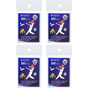 Mdy-Lot De 400 Pochettes Souples Pour Cartes À Collectionner - 66 X 91 Mm - Protection De Carte Ultra Transparente Pour Cartes Jeu/Yugioh/Mtg, Cartes De Baseball/Football/Jeu Et Mini Photos - Neuf