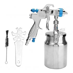 Pistolet pulverisateur pneumatique HVLP a alimentation par le bas avec buse de 1,7 mm - Neuf