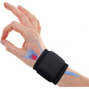 Lot De 2 Bandages Élastiques Pour Poignet - Protection Du Poignet, Soutien Et Compression - Douleurs Dues Aux Blessures ; Entorse, Luxation, Fracture, Tendinite, Foulure, Orthèse De La Main - Neuf