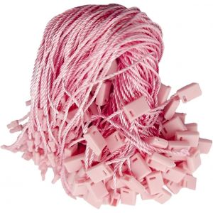 Lot De 1 000 Étiquettes Volantes En Nylon, Étiquettes De Prix De 18 Cm Avec Mousqueton, Étiquettes, Étiquettes À Ficelle, Attaches À Boucle, Attaches À Crochet Roses - Neuf